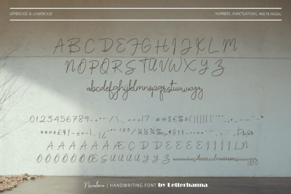 Nevalona Font PNG with transparent background - Preview 2