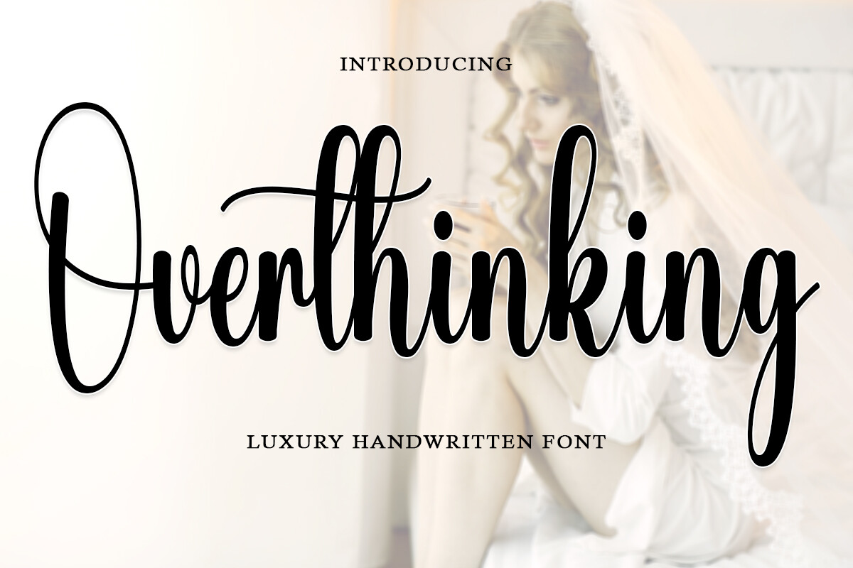 Dafont Overthinking Overthinking Font by Letter Muray · Creative Fabrica