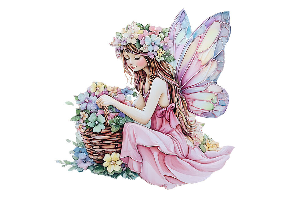 Spring Fairy Garden Sublimation Clipart Graphic by Rk Designer ...