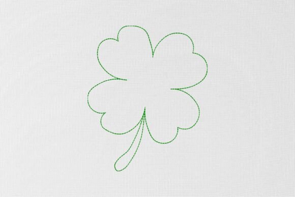 St Patrick's Leaf Embroidery Design