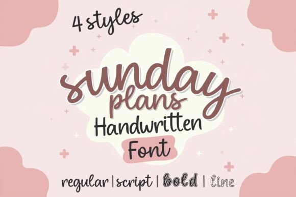 Sunday Plans Bundle Fonts