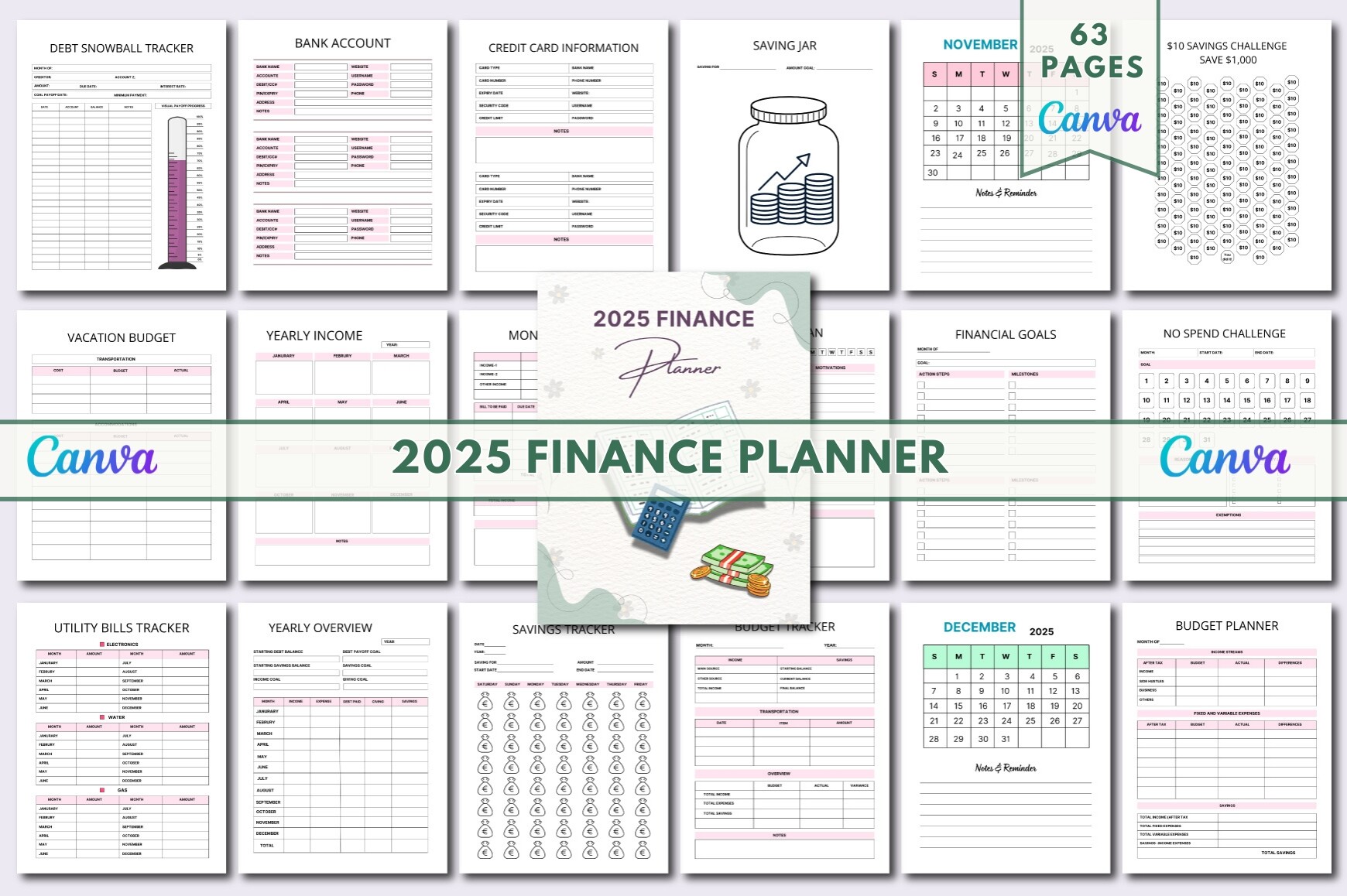 2025 Finance Planner Graphic by Lavlu Creative Zone · Creative Fabrica