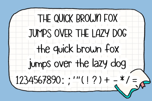 Author Notes Font - Preview 3