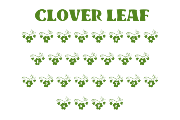 Clover Leaf Font - Preview 1