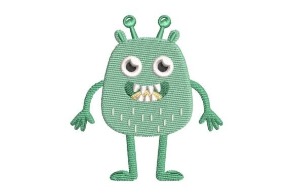 Cute Monster Embroidery