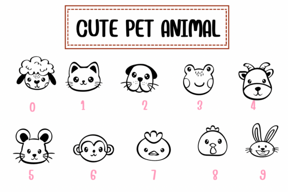 Cute Pet Animal Font - Preview 3