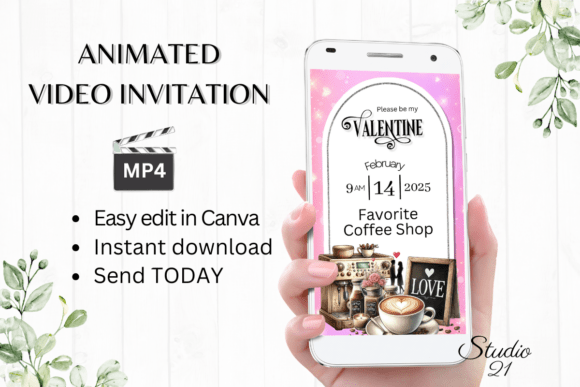 Digital Valentine's Day Invitation