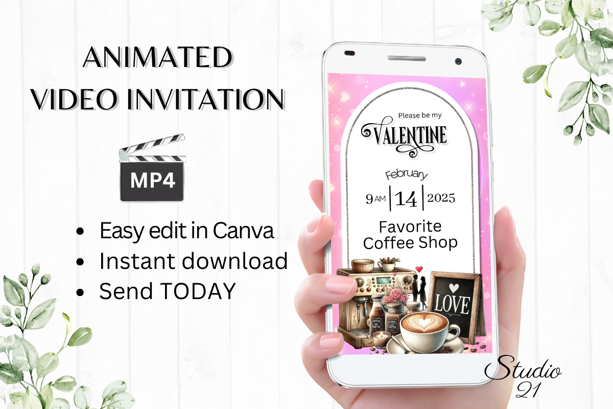 Digital Valentine's Day Invitation