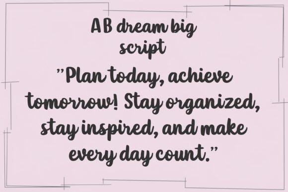 Dream Big Bundle Font - Preview 5