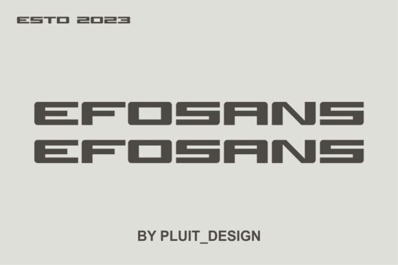 Efosans Font - Preview 2