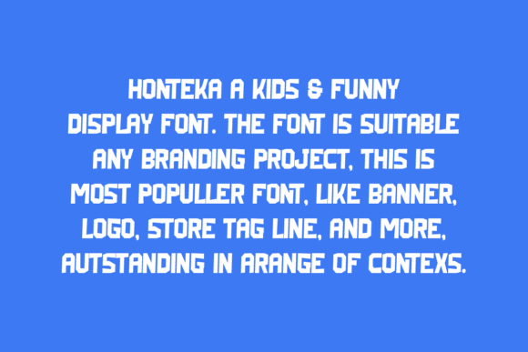 Honteka Font PNG with transparent background - Preview 1