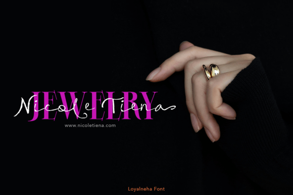 Loyalneha Font PNG with transparent background - Preview 2