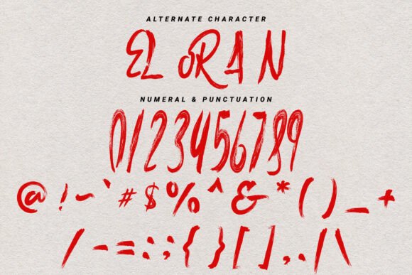 Norael Enzhen Font PNG with transparent background - Preview 6