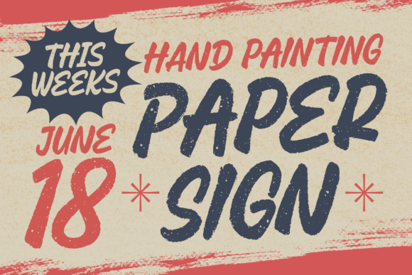 Retro Brush Font PNG with transparent background - Preview 2