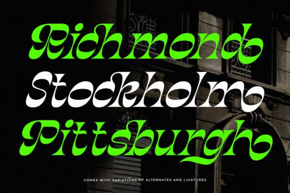 Rosback Font font preview - 4