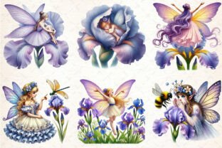 Spring Iris Fairy Sublimation Clipart Graphic by Rose Art · Creative ...