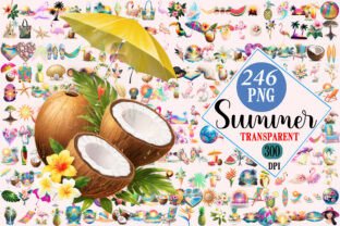 Tropical Summer Clipart Mega Bundle Graphic by Colourful · Creative Fabrica