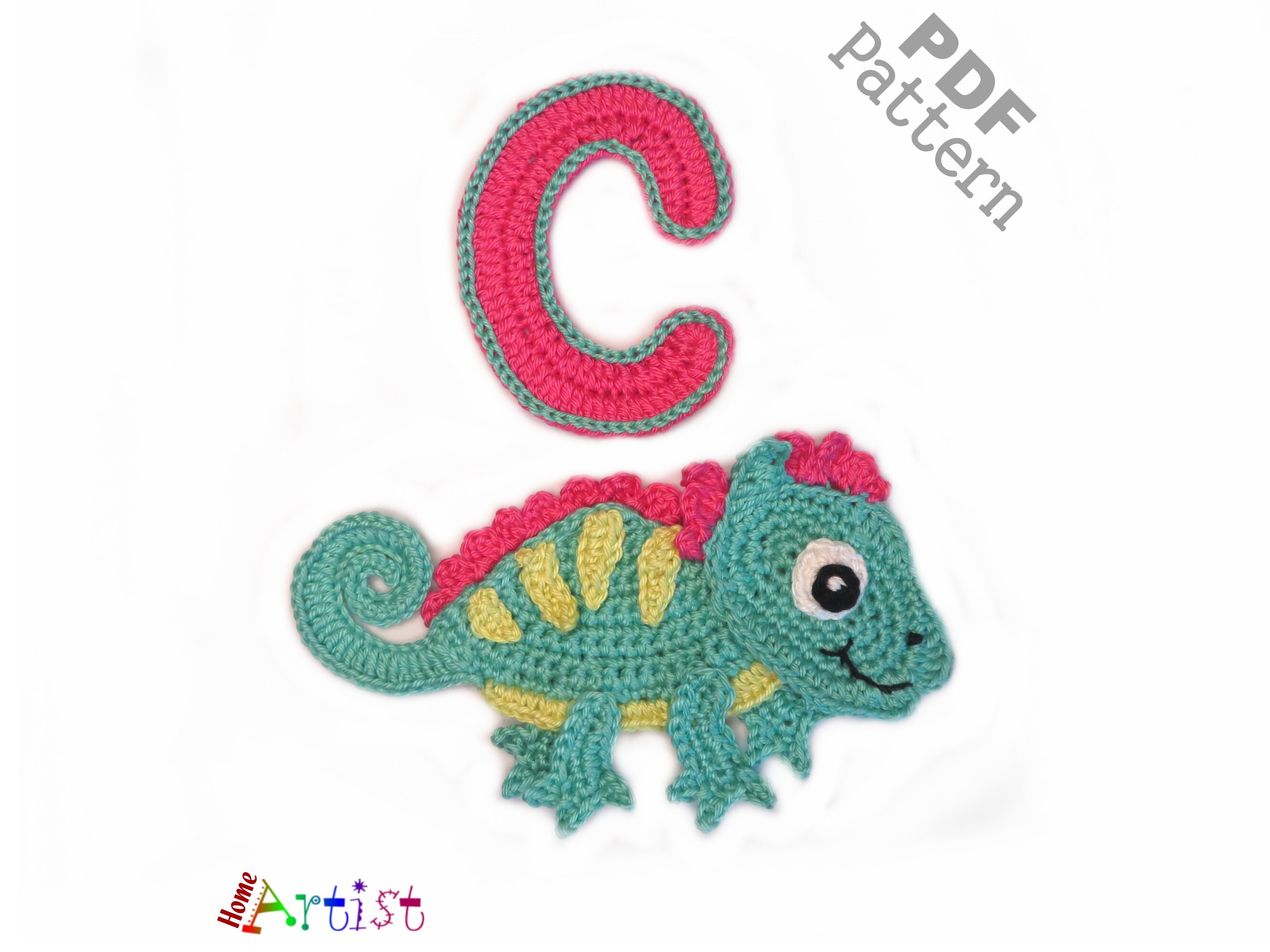 Crochet Animal C Chameleon Pattern