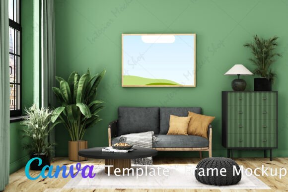Frame Mockup Living Room Canva