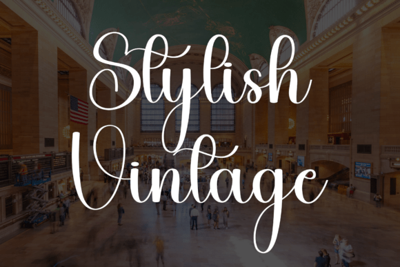 Grand Stylish Font PNG with transparent background - Preview 6