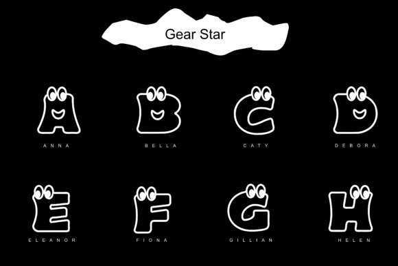 Moonies Font PNG with transparent background - Preview 2