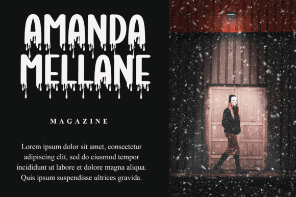 Night Scarry Font PNG with transparent background - Preview 1