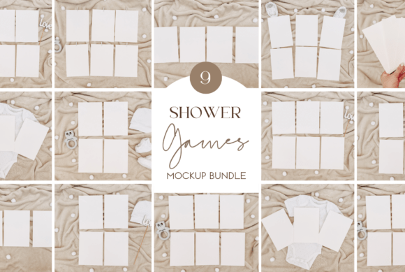 Shower Games Mockup Bundle