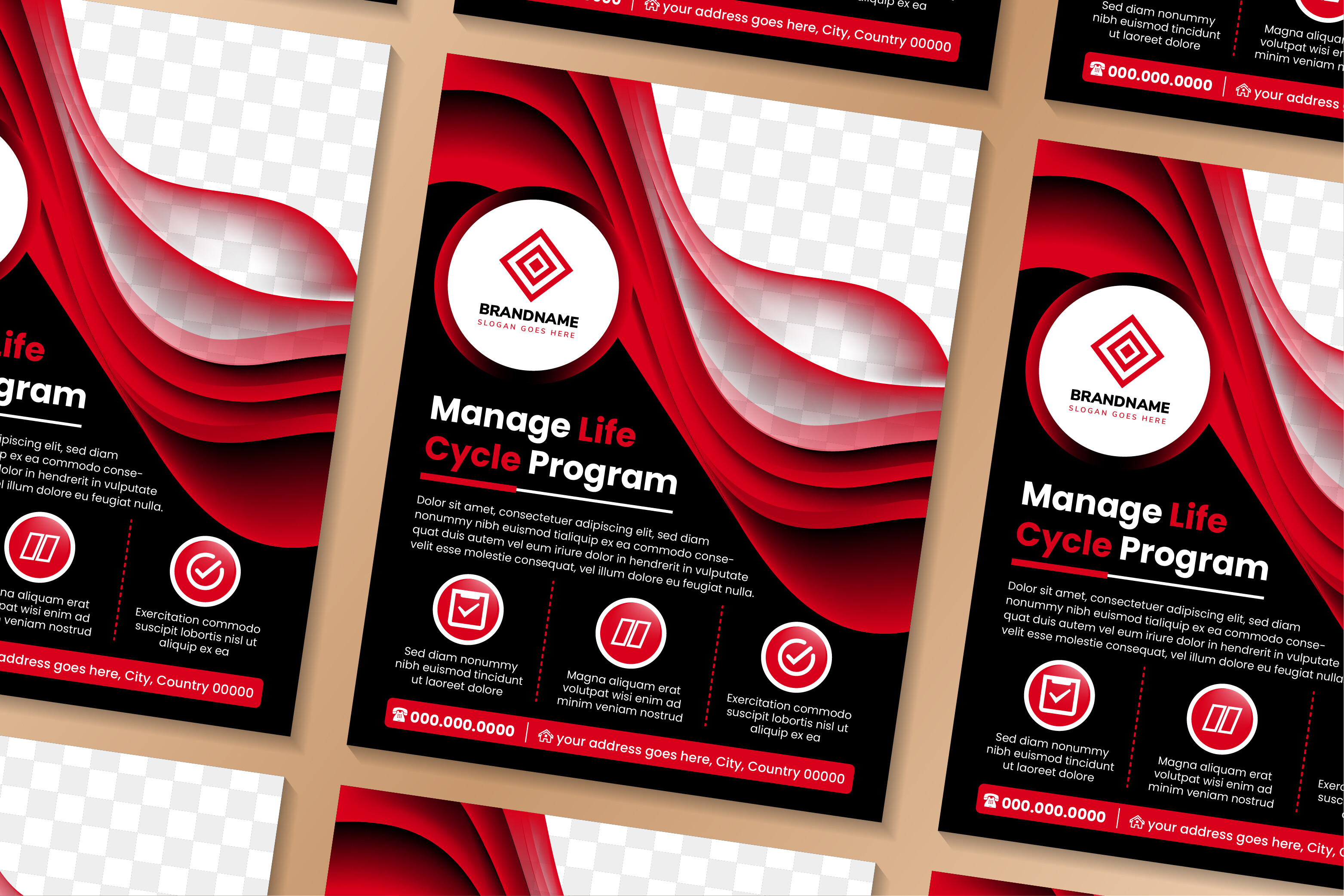Manage Life Vertical Flyer Graphic by noory.shopper · Creative Fabrica