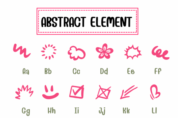 Abstract Element Font - Preview 1