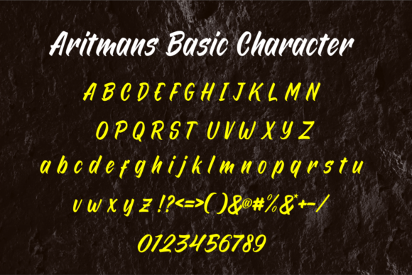 Aritmans Font - Preview 1