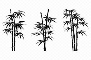 Bamboo SVG Silhouette Clipart Set Graphic by Gfx_Expert_Team · Creative ...