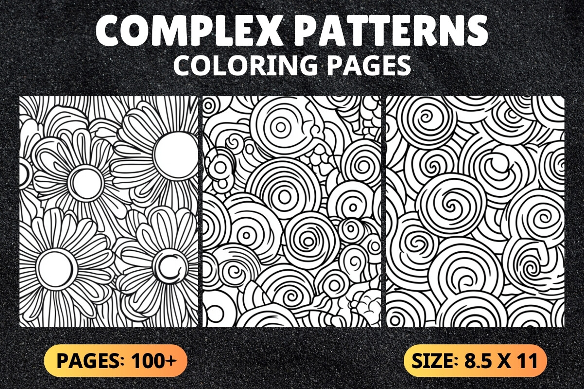 Complex Patterns Coloring Pages Adults