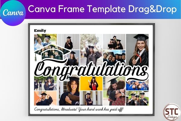 Congratulations Collage Canva Template