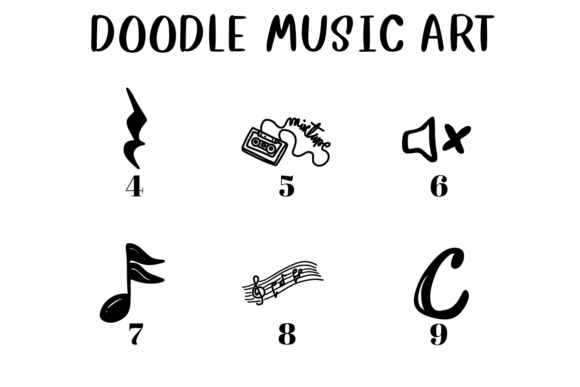 Doodle Music Art Font - Preview 3