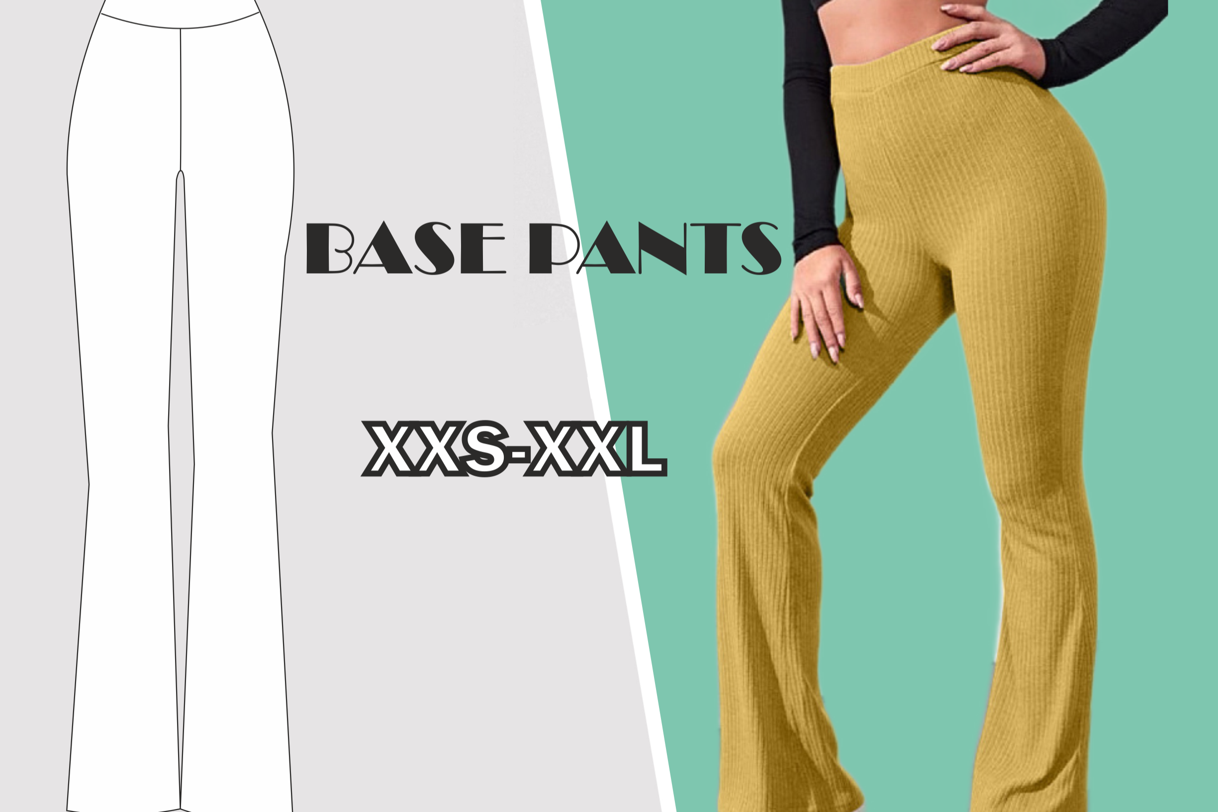 Flare Leg Pants Pattern Flare Leg Trouse