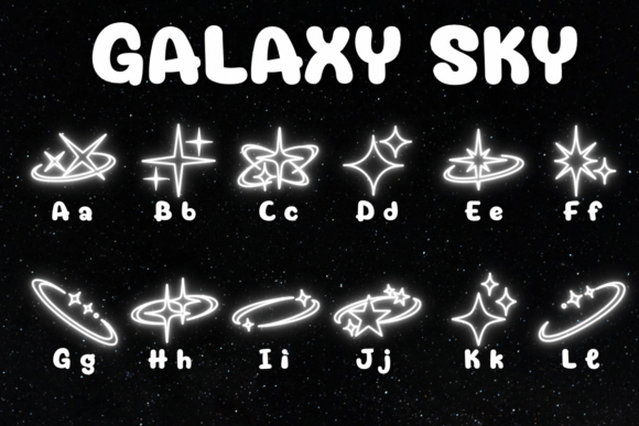 Galaxy Sky Font - Preview 1