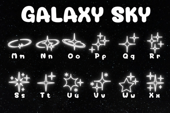 Galaxy Sky Font - Preview 2