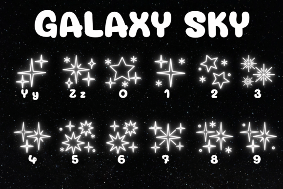 Galaxy Sky Font - Preview 3