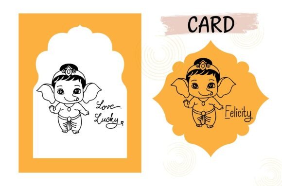 Ganesha Bless You Font PNG with transparent background - Preview 1
