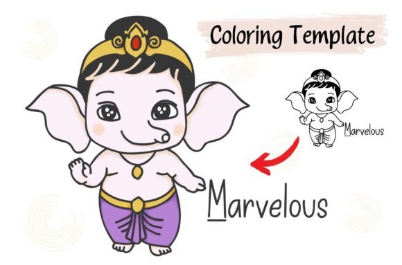 Ganesha Bless You Font PNG with transparent background - Preview 2