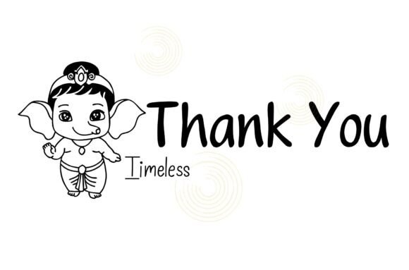 Ganesha Bless You Font PNG with transparent background - Preview 5