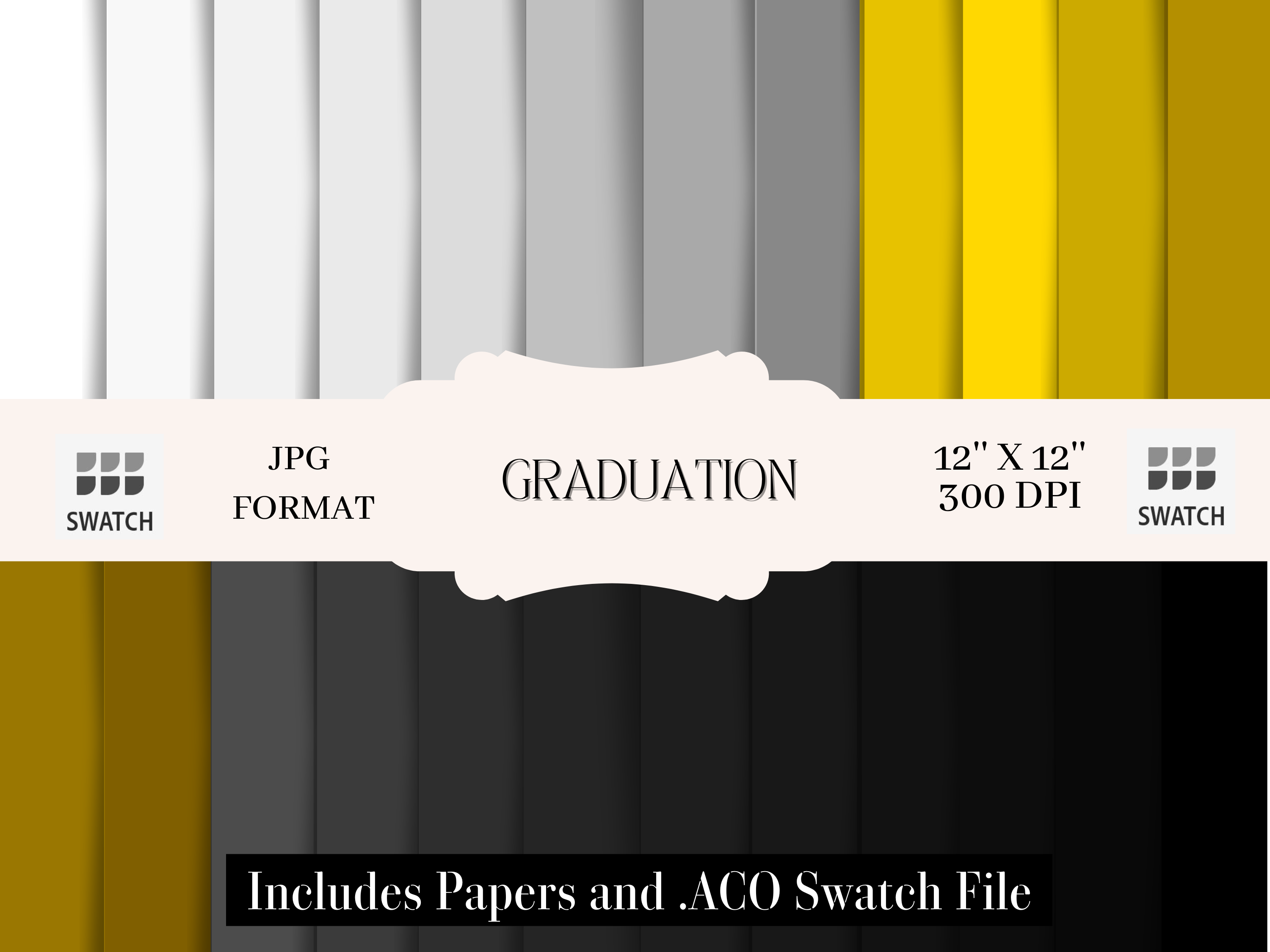 Graduation – JPGs & Color Swatches Graphic by Creative Templates Den ...