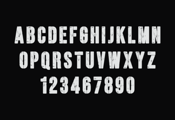 Heavy Grunge Black Font - Preview 2