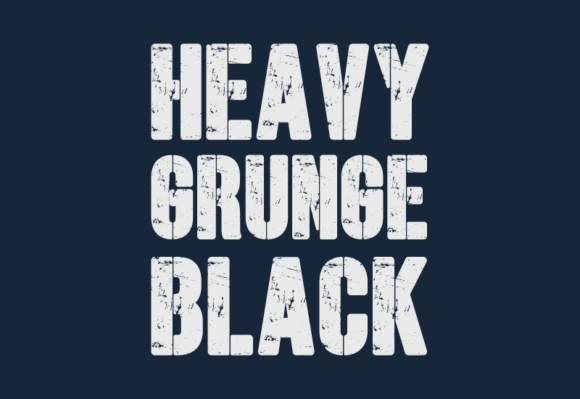 Heavy Grunge Black Font - Preview 3