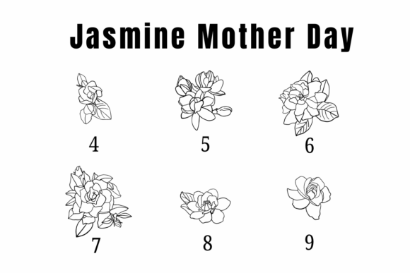 Jasmine Mother Day Font PNG with transparent background - Preview 3