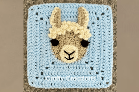 Llama Granny Square Crochet Pattern