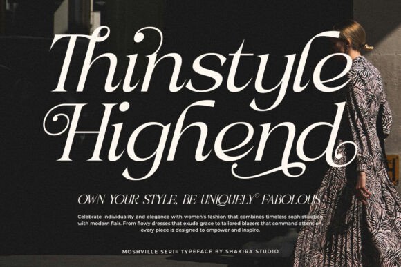 Moshville Font PNG with transparent background - Preview 4