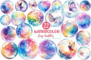Pastel Soap Bubbles Clipart Graphic by Dreamshop · Creative Fabrica