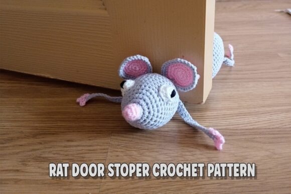 Rat Door Stopper Crochet Pattern