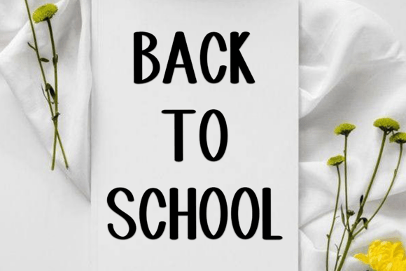 School Rainder Font PNG with transparent background - Preview 1